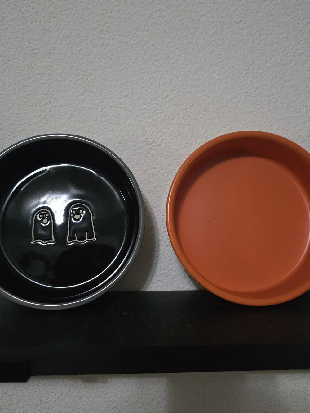 Rae Dunn Pet Bowls Rae Dunn Halloween Pet Cat Dog Bowl Spooky Hey Boo